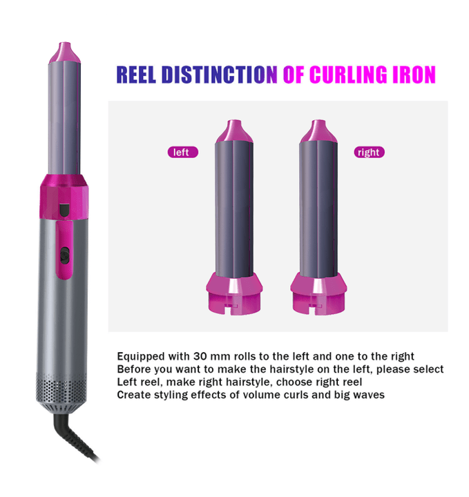 5-in-1 Hair Styler Hot Air Brush – Salon Style at Home